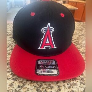 Angels Black and Red Baseball Cap